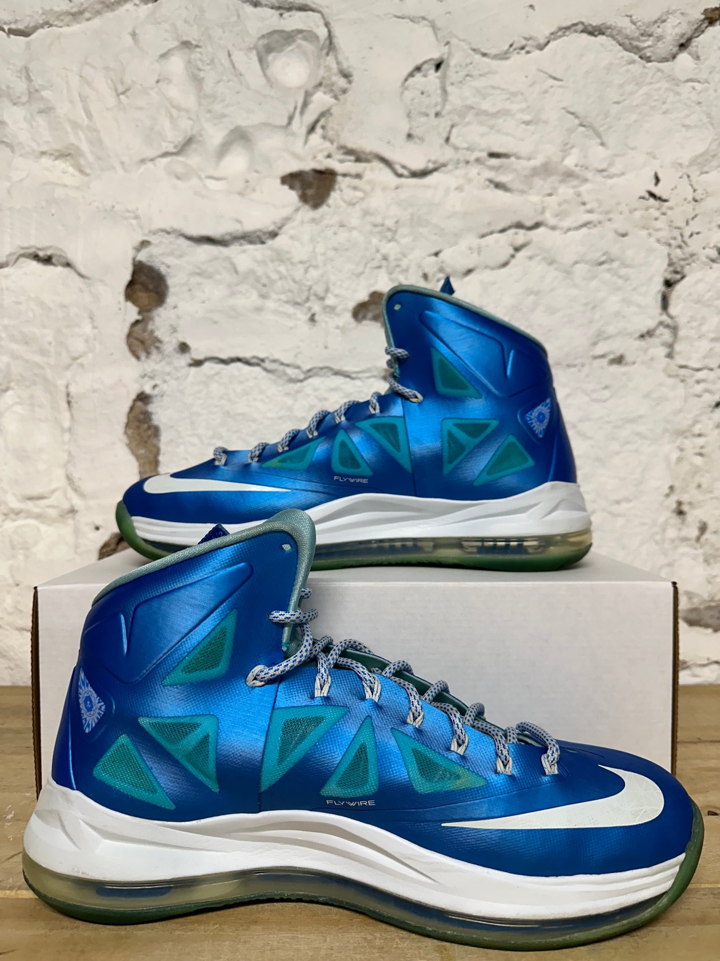 Nike Lebron 10 Sport Pack Blue Diamond Sz 9.5