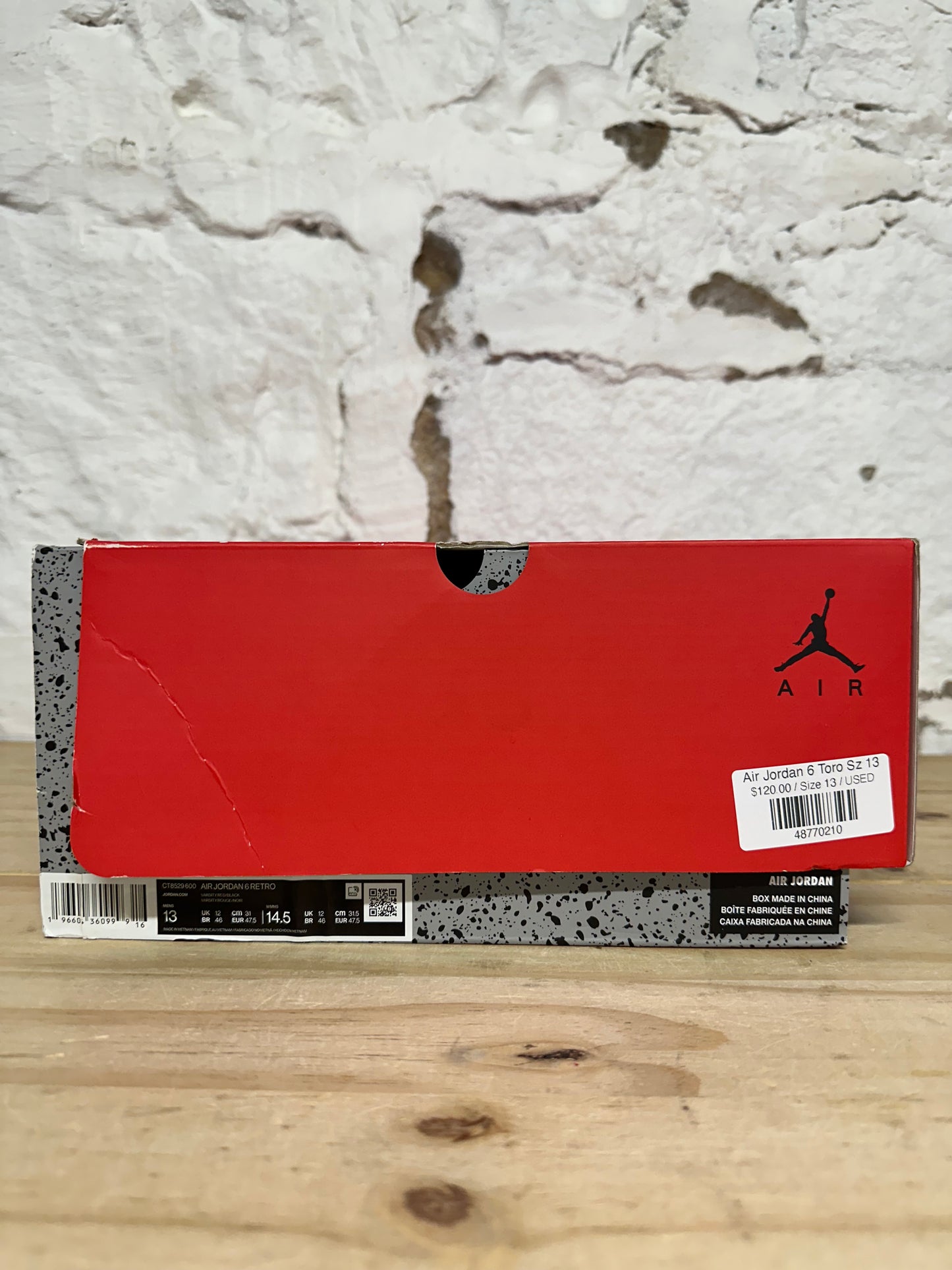 Air Jordan 6 Toro Bravo Sz 13