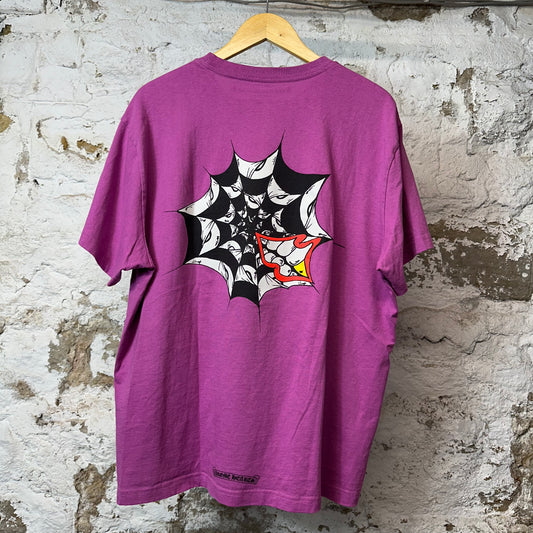 Chrome Hearts Matty Boy Web T-shirt Purple Sz XXL (XL)