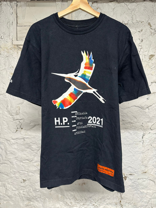 Heron Preston Flying Black T-Shirt Sz XS
