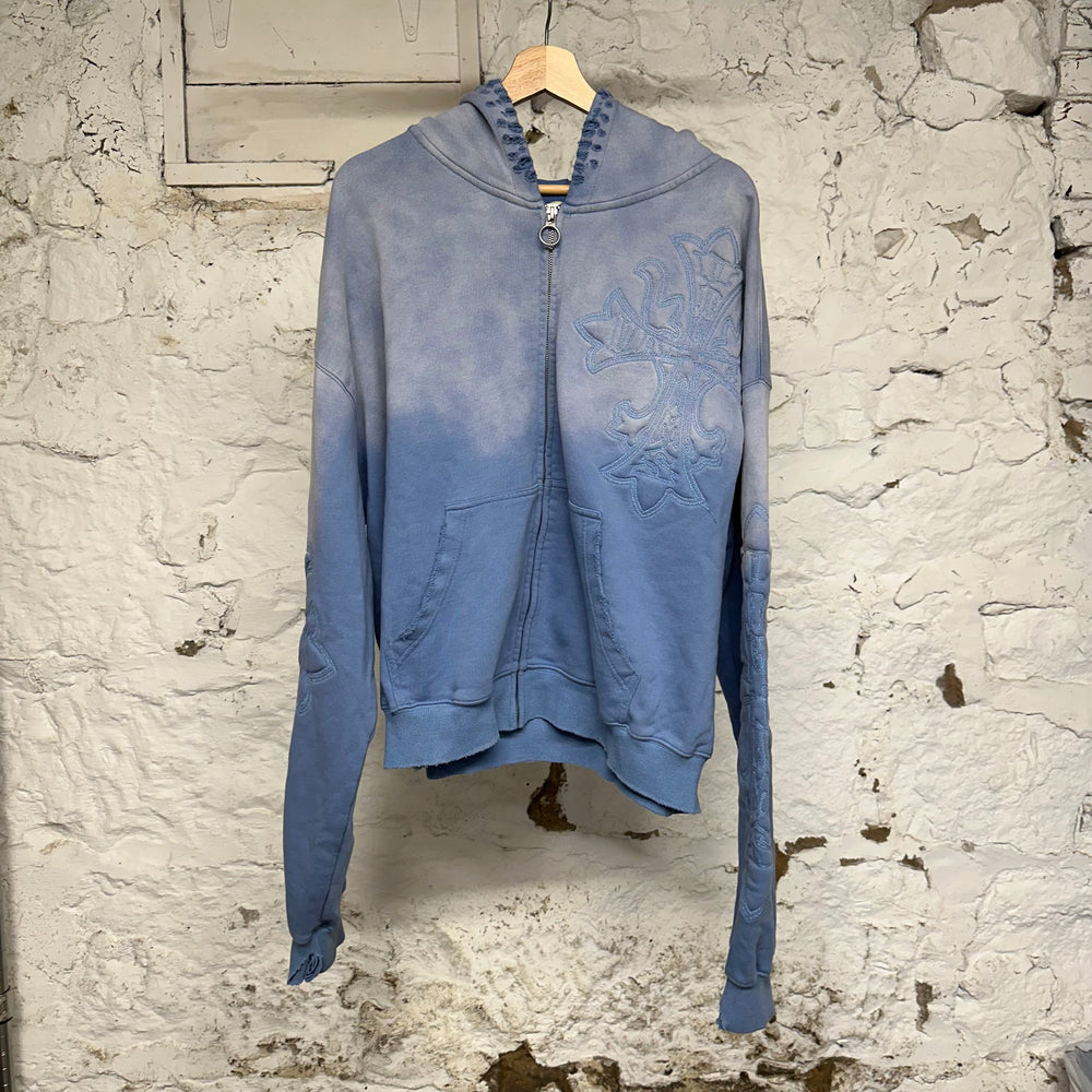 Vale Carver Ice Blue Zip Up Hoodie Sz XXL