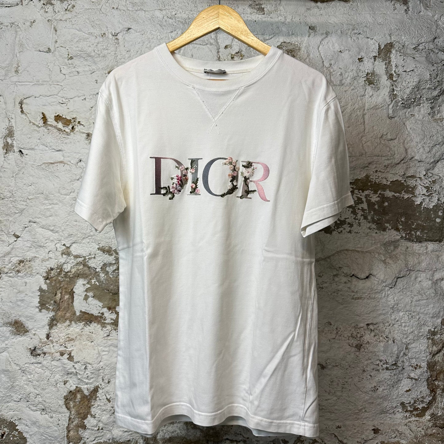 Dior Embroidered Flower Spell T-shirt White Sz L