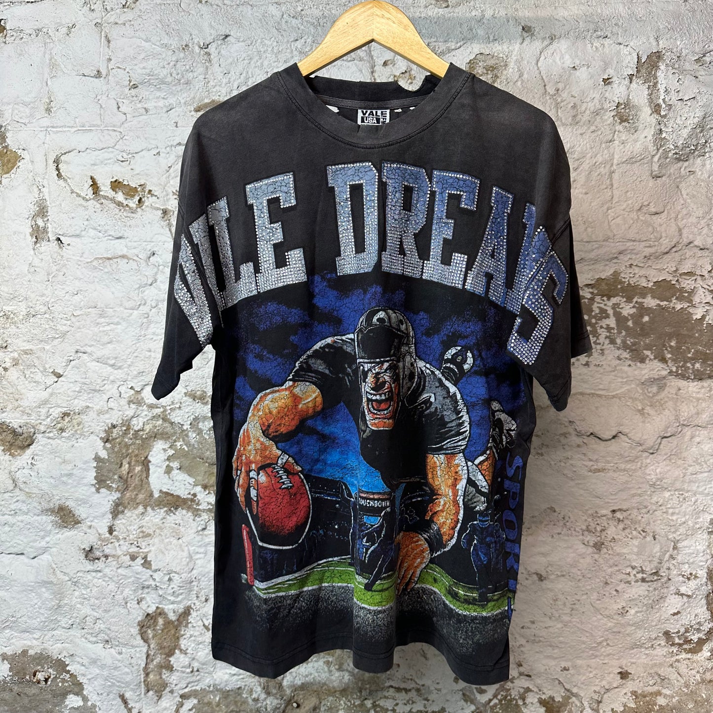 Vale Gridiron Bling Black T-shirt
