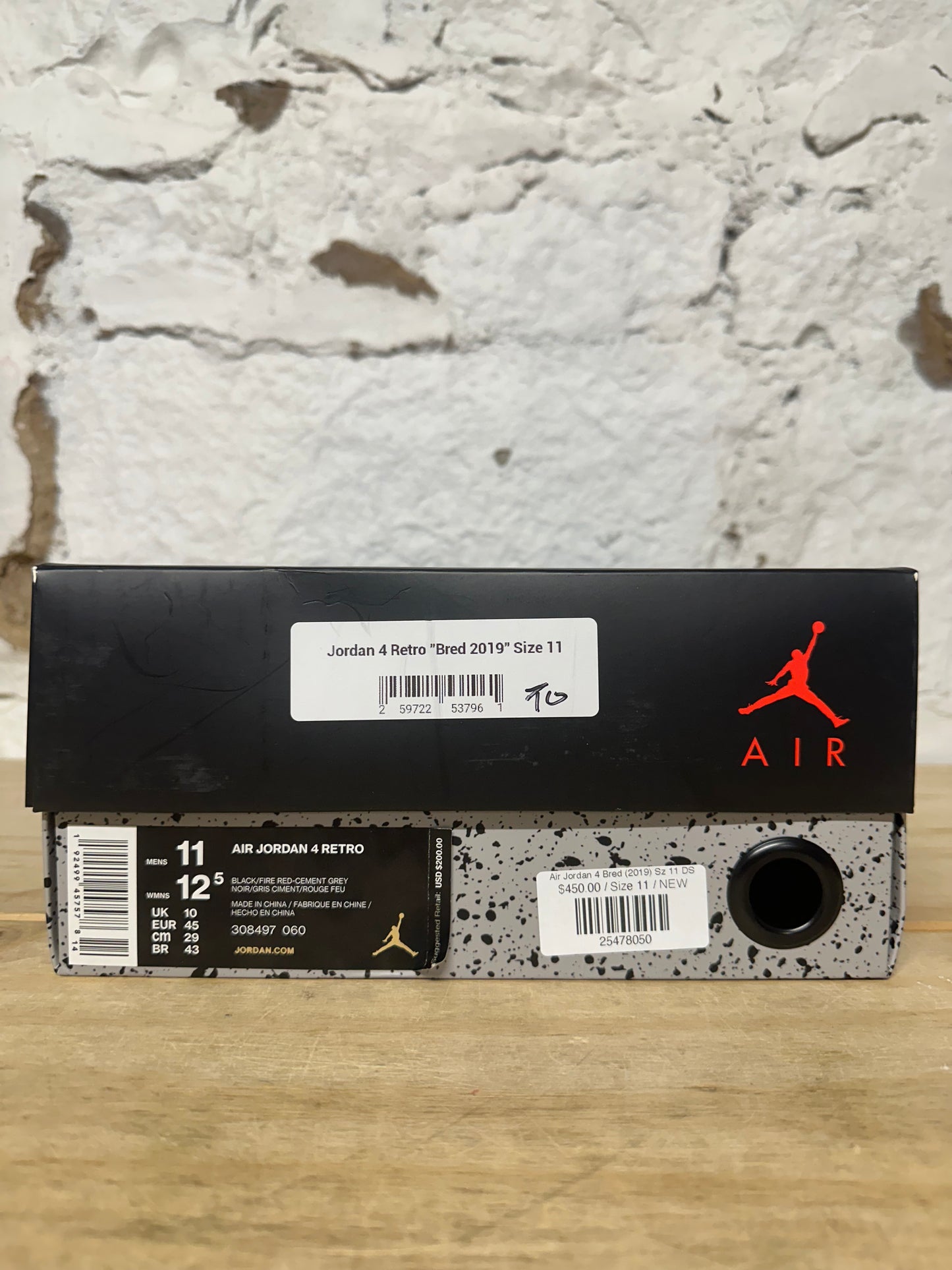 Air Jordan 4 Bred (2019) Sz 11