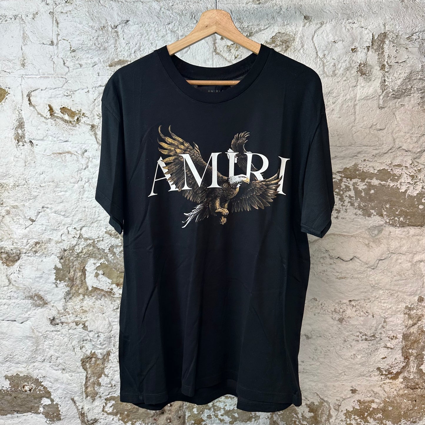 Amiri White Spell Eagle T-shirt Black Sz S