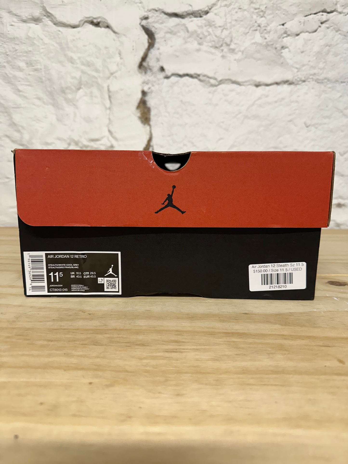 Air Jordan 12 Stealth Sz 11.5