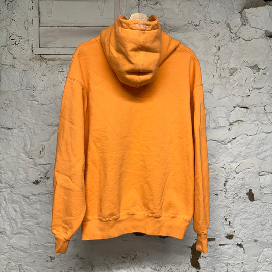 Supreme S Logo S/S25 Orange Navy Hoodie Sz L