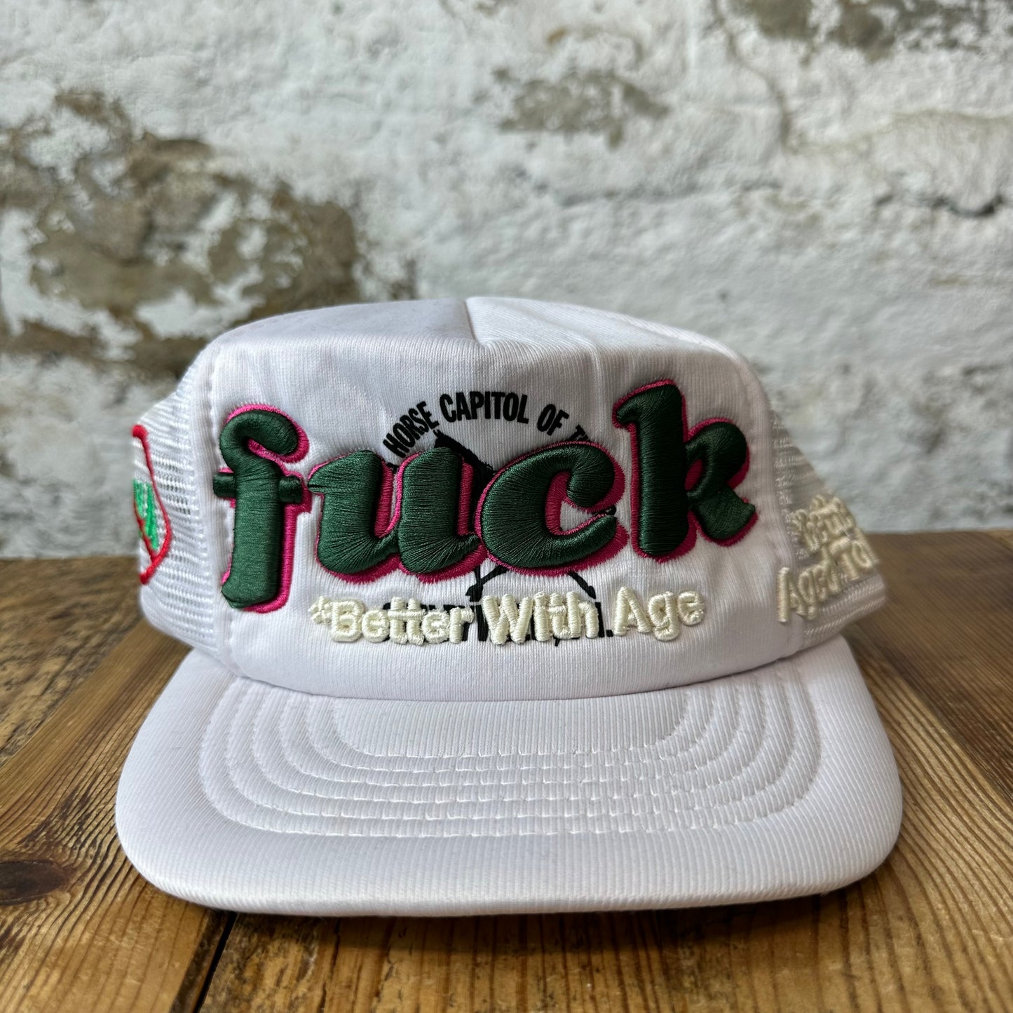 Better With Age F*** White Trucker Hat