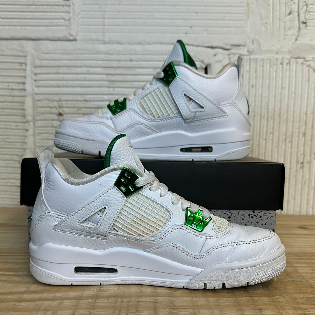 Air Jordan 4 Metallic Green Sz 5Y