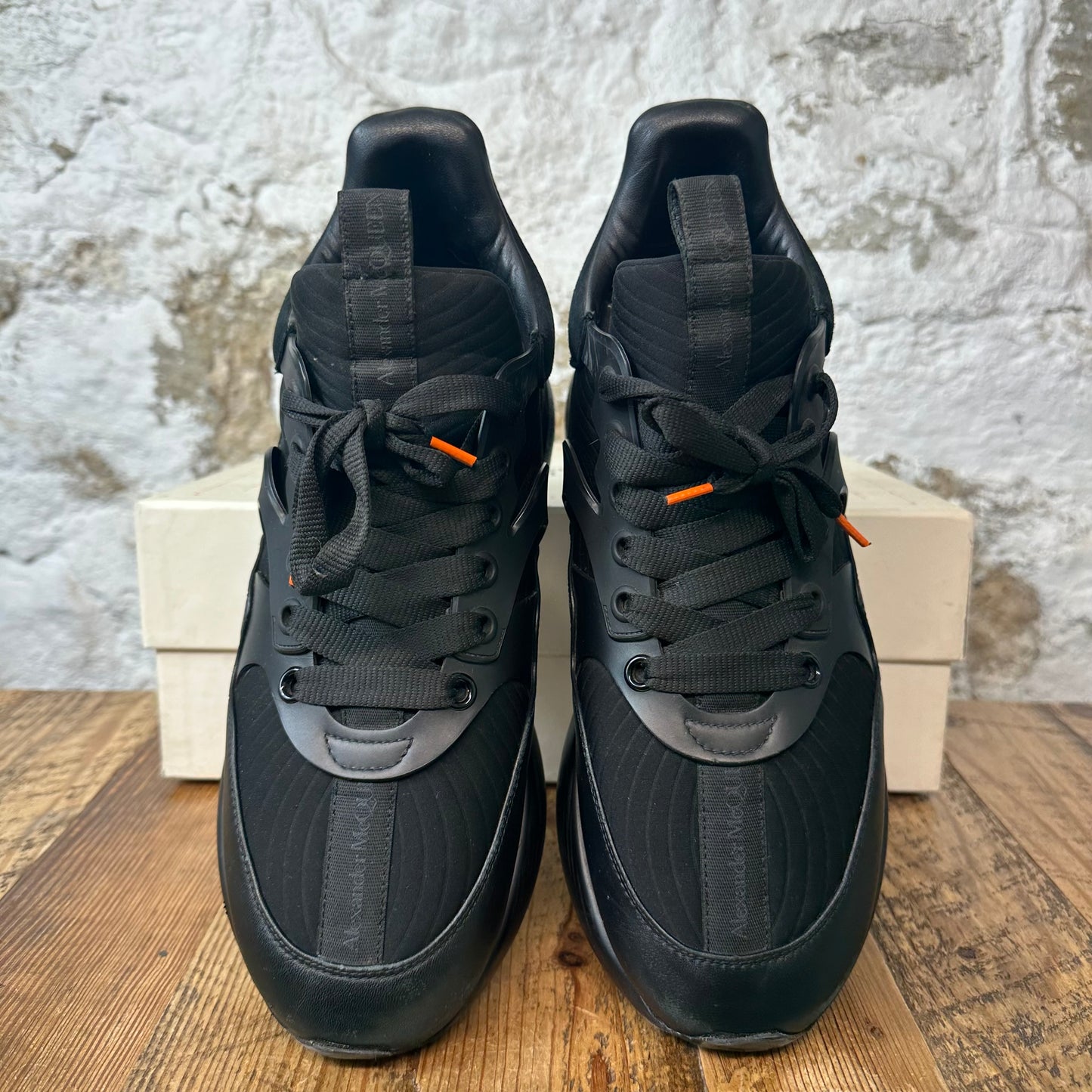 Alexander Mcqueen Triple Black Nappa Joey Sneaker Sz 9 (42)