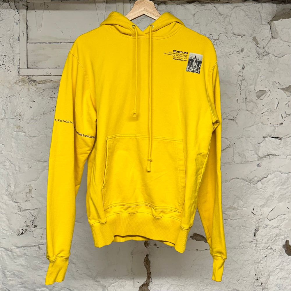 Helmut Lang Yellow NYC Hoodie Sz XS