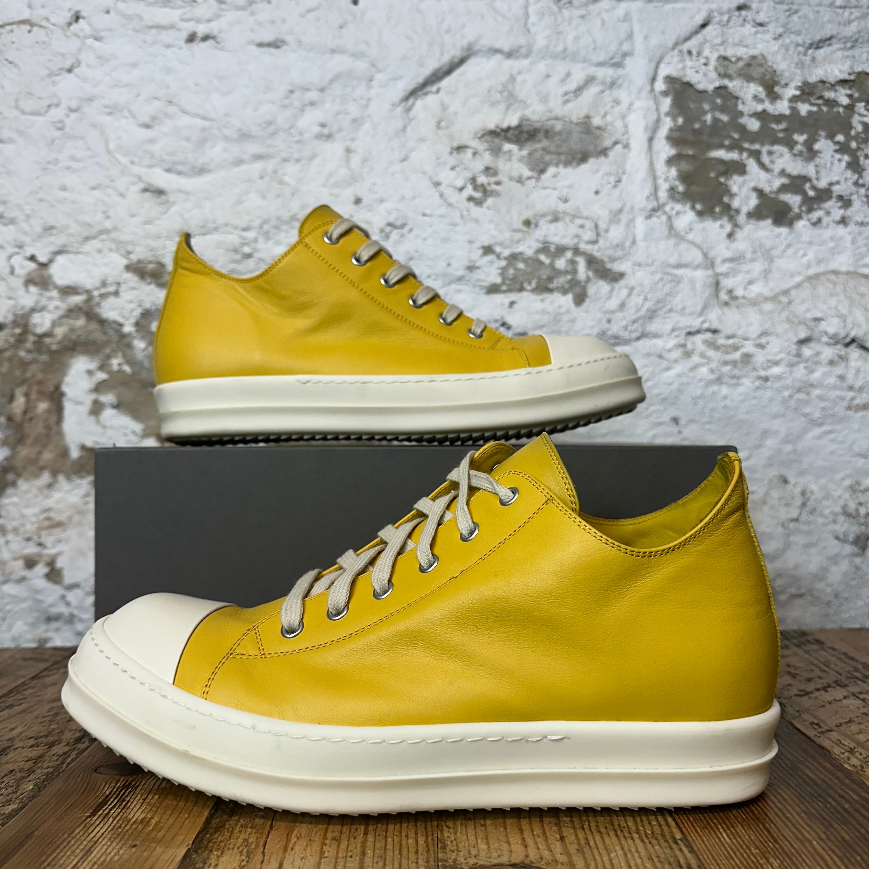 Rick Owens Porterville Lemon Milk Sneaker Sz 10.5 (43.5)