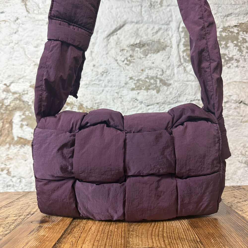 Bottega Veneta Purple Padded Tech Cassette Bag