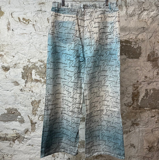 Vale Letter To Blue Denim Jeans