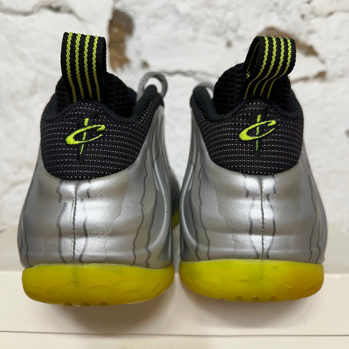 Nike Air Foamposite One Silver Volt Camo Sz 11