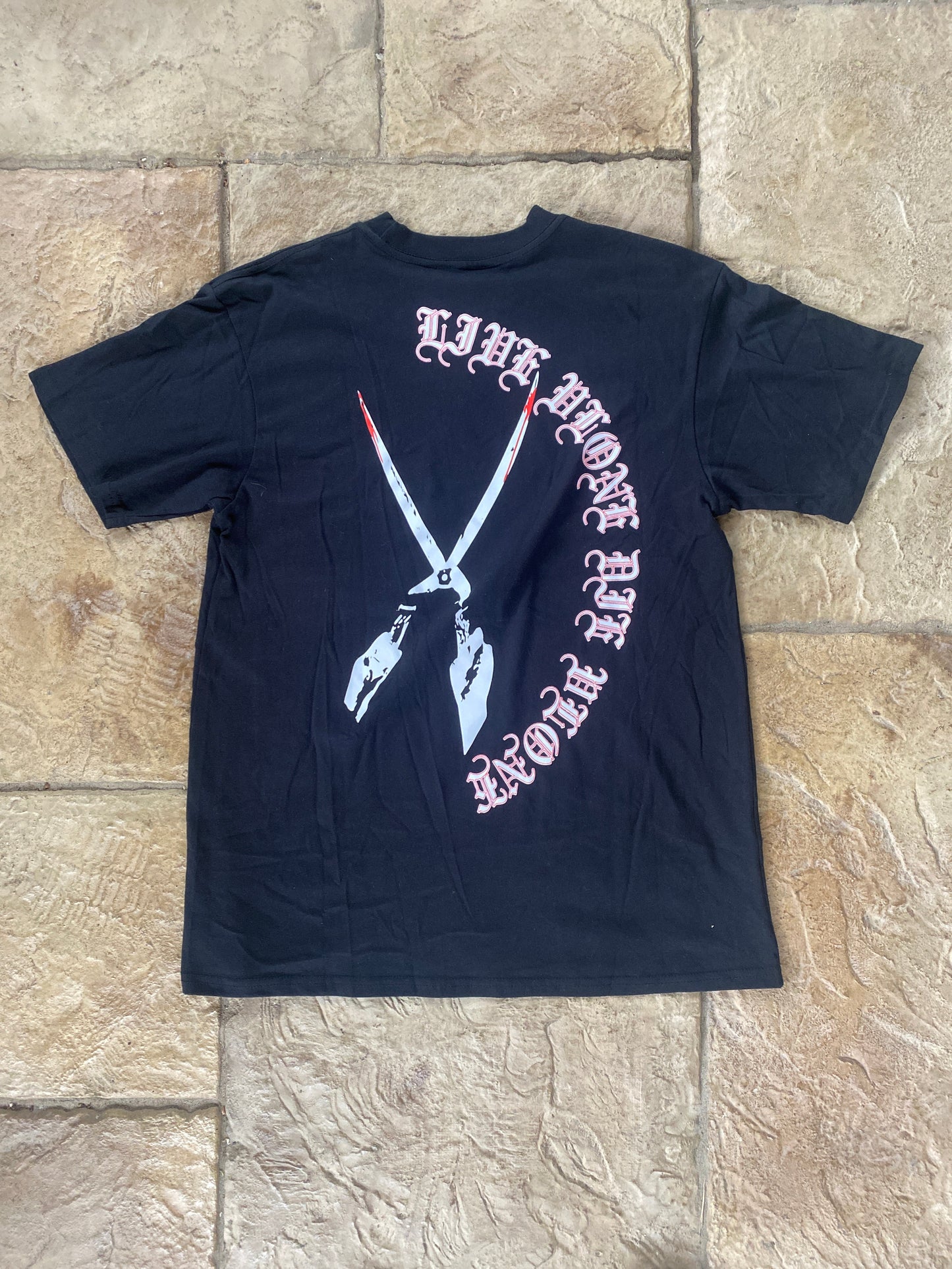 Vlone Dripping Blood Friends T-shirt Black Sz S DS