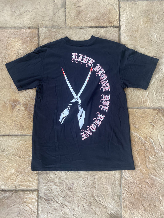 Vlone Dripping Blood Friends T-shirt Black Sz S DS