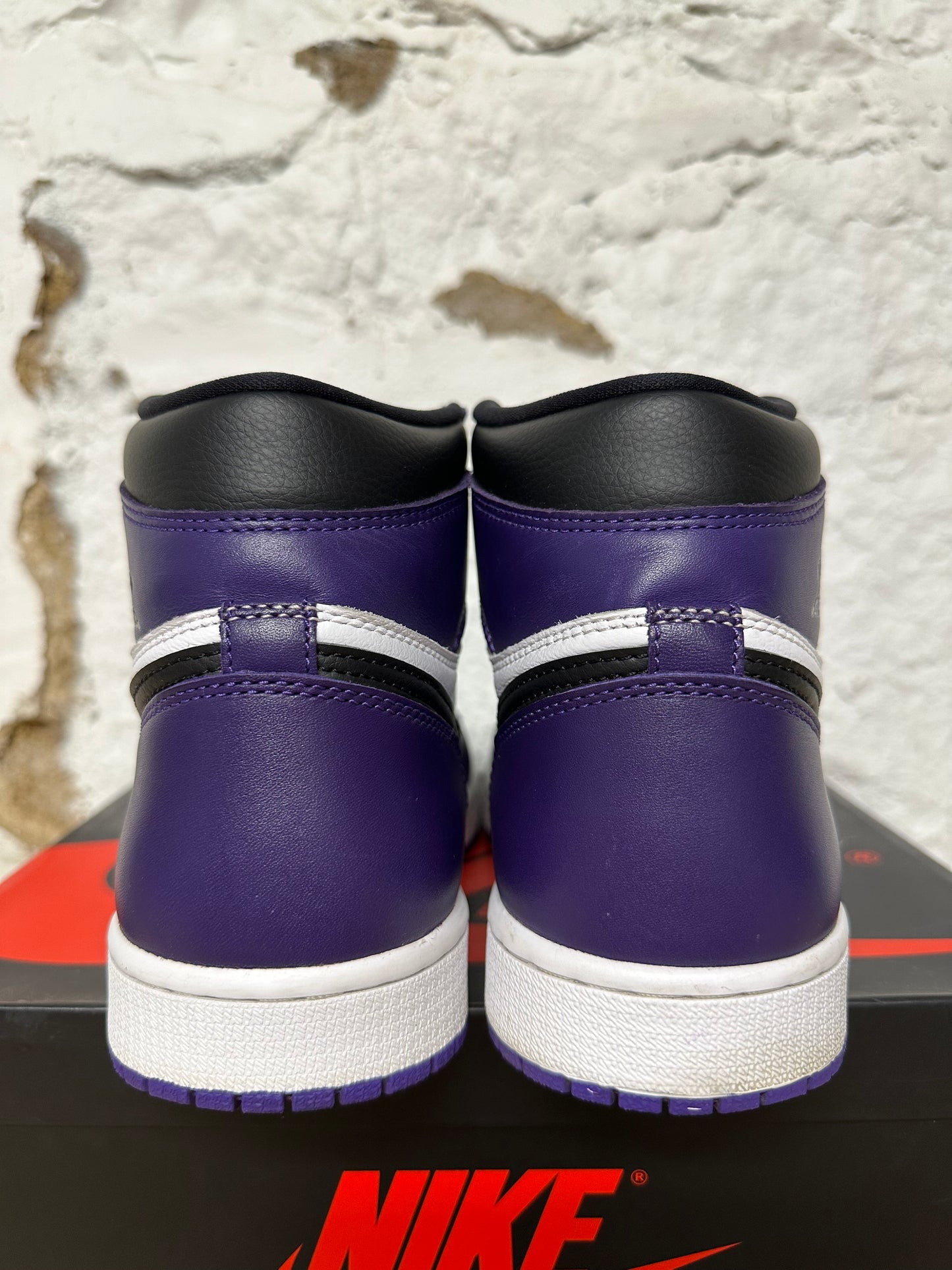 Air Jordan 1 High Court Purple White Sz 9