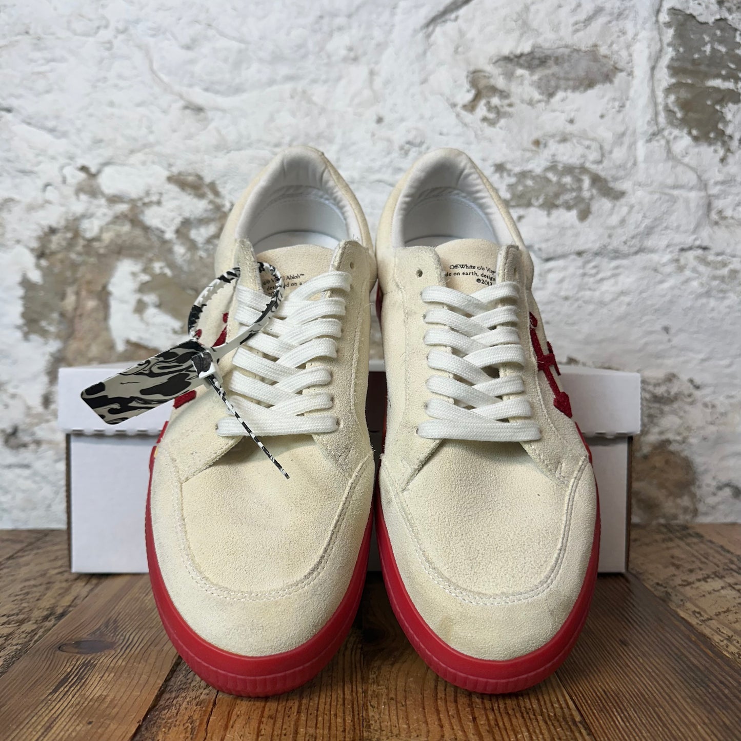 Off-White Tan Red Vulc Sneaker Sz 10 (43)