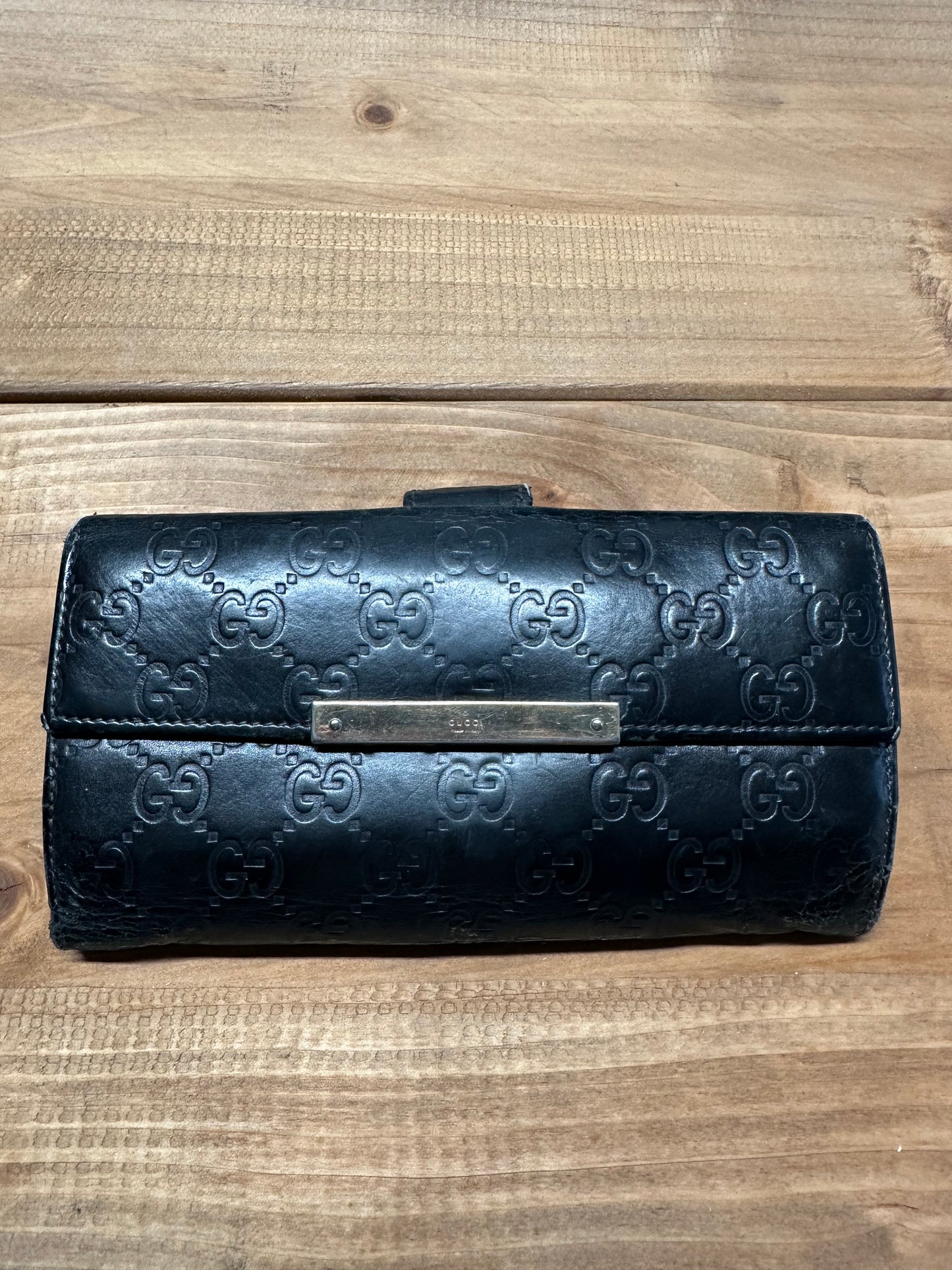 Gucci Leather Long Wallet
