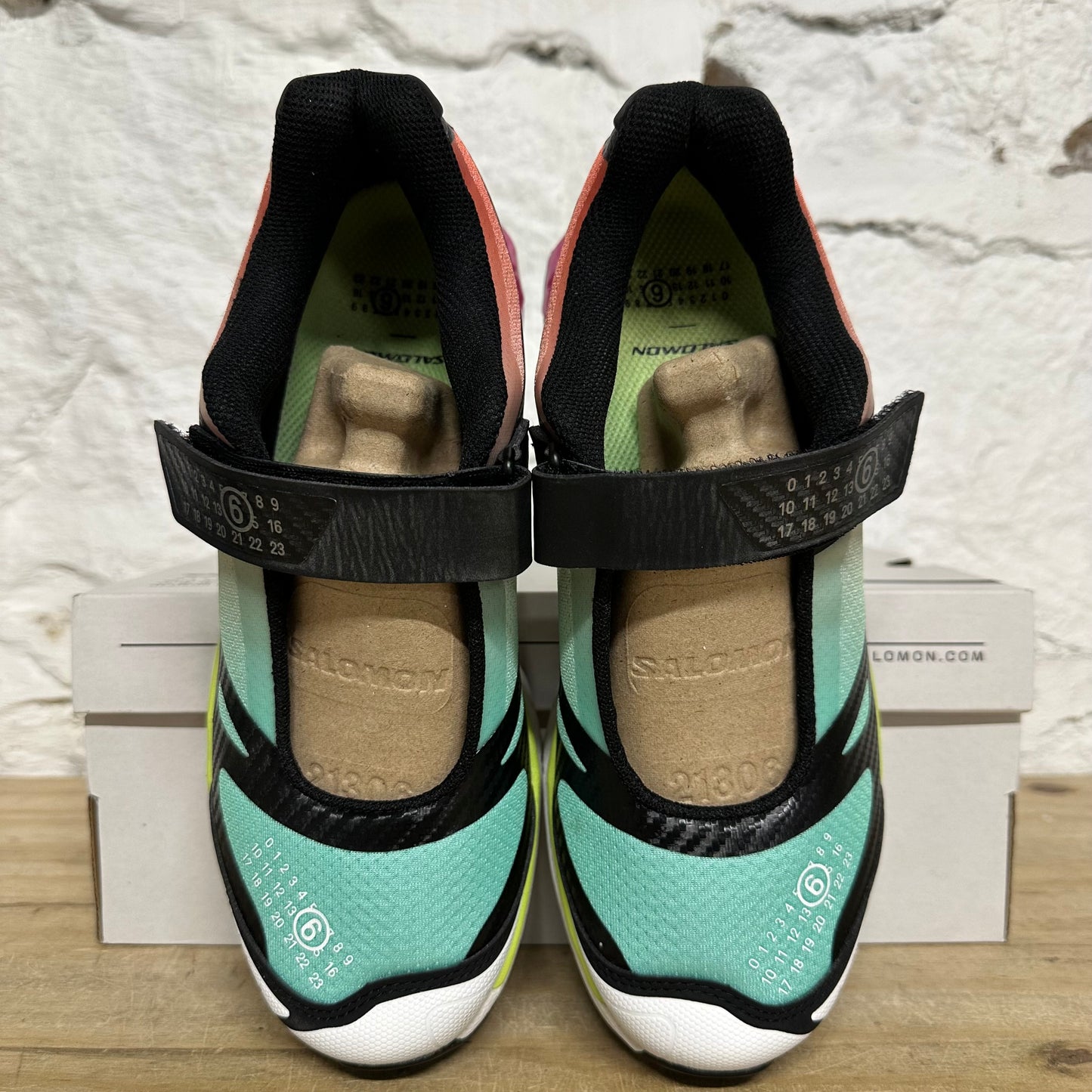 Salomon Margiela Mary Jane Ginger Electric Green Sz 7