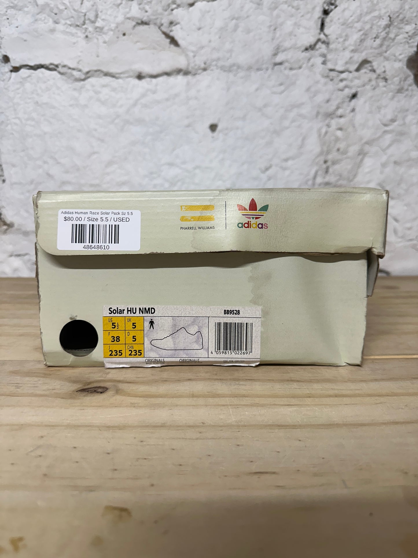 Adidas Human Race Solar Pack Sz 5.5