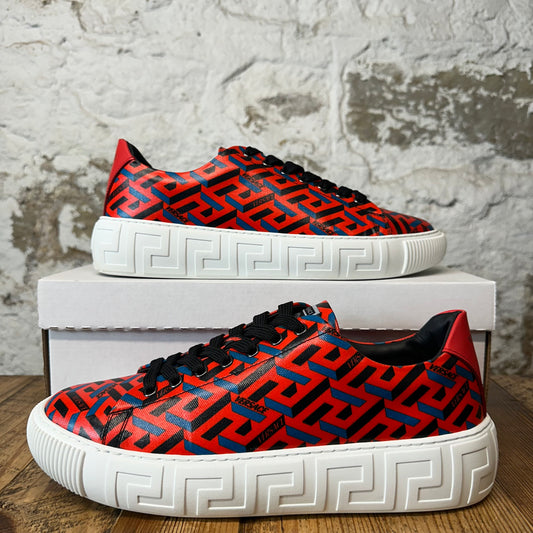 Versace La Greca Red White Sneaker Sz 10 (43)