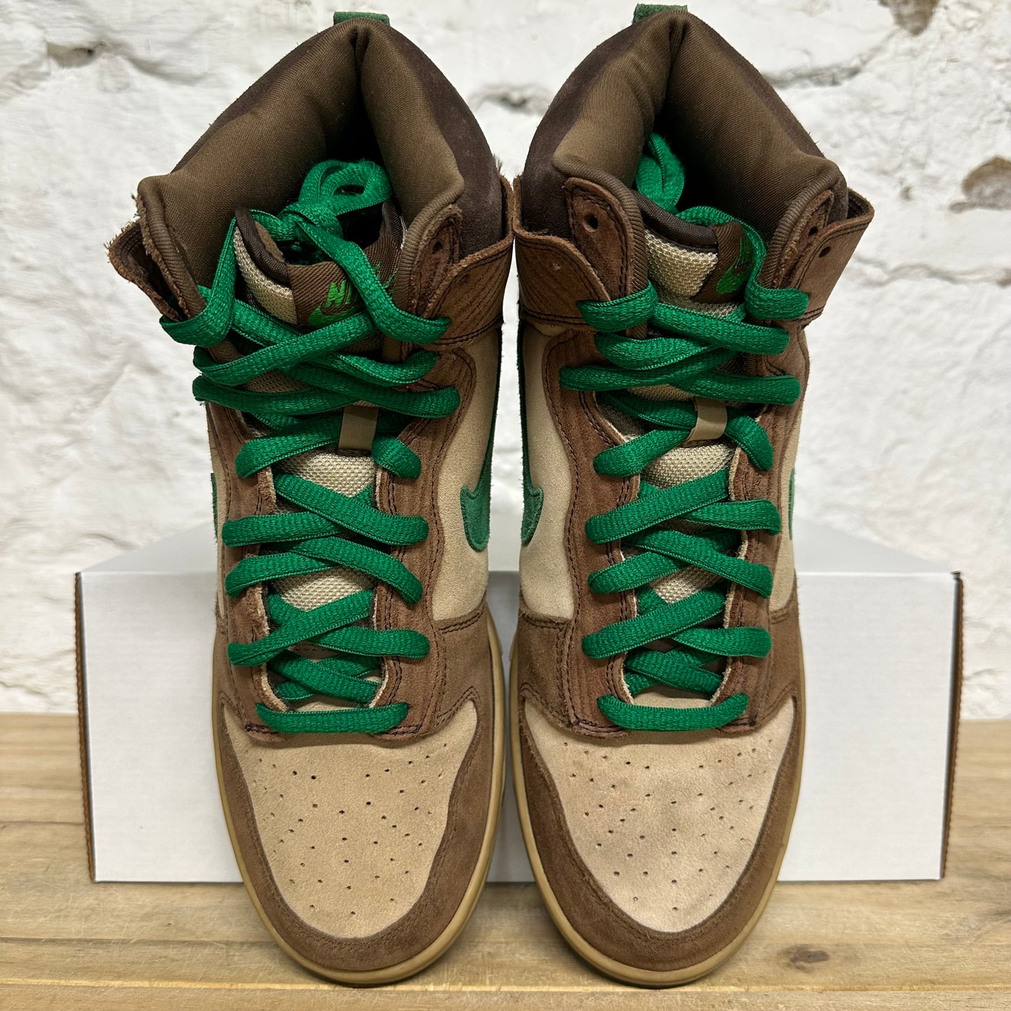 Nike SB Dunk High Tweed Classic Green Sz 10.5