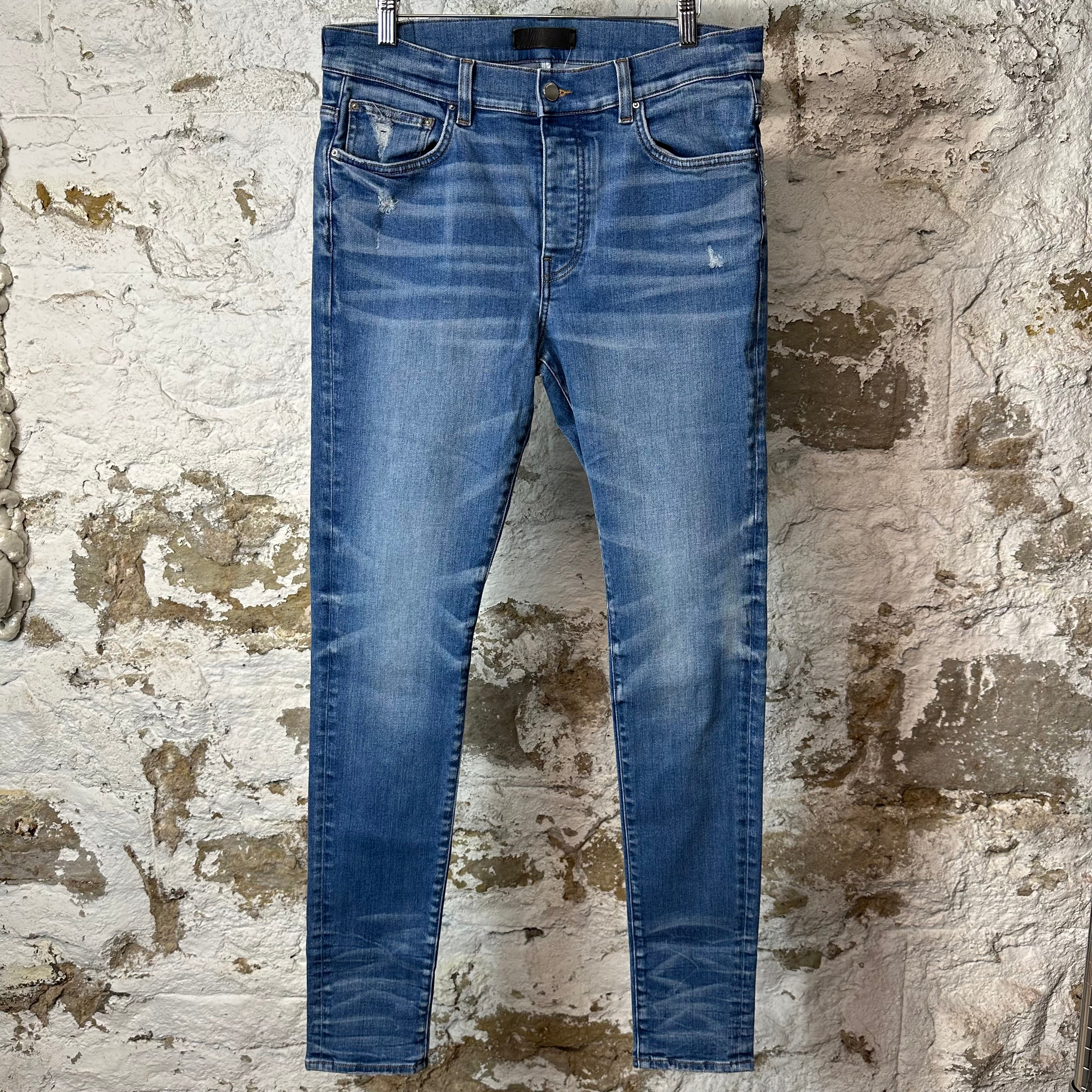Amiri Plain Dark Blue Denim Jeans Sz 33