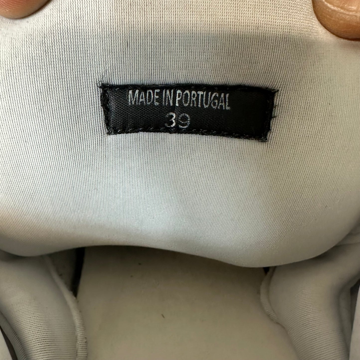 Lanvin Curb Orange Lace White Orange Sneaker Sz 6.5 (39) No Box