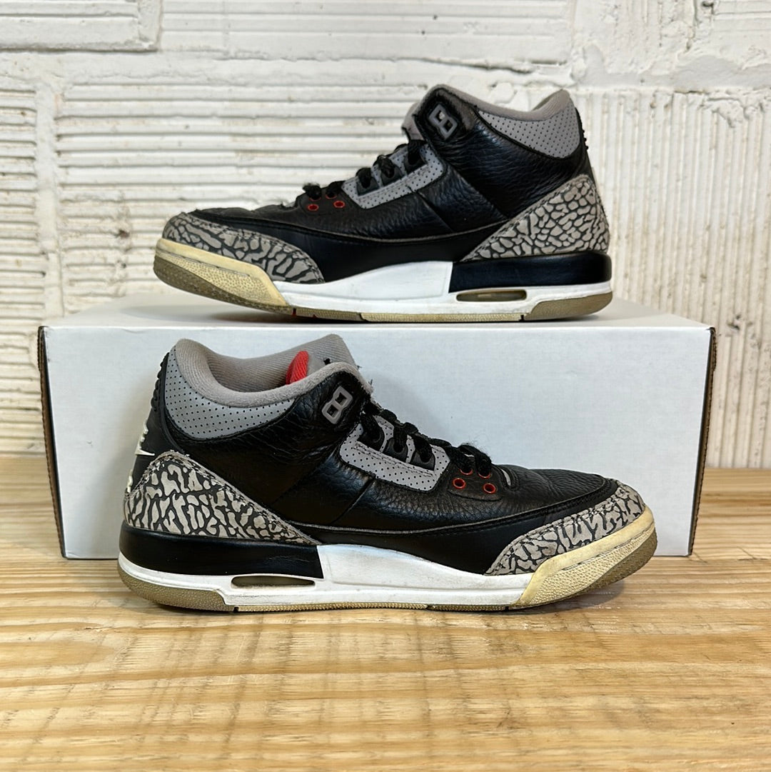 Air Jordan 3 Black Cement Sz 6Y