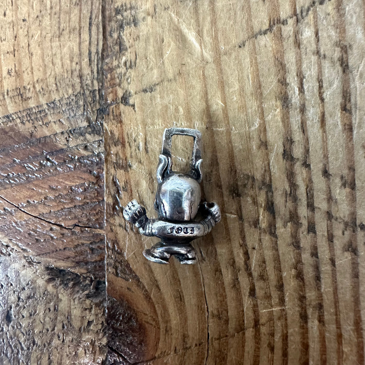 Chrome Hearts Foti Harris Teeter Silver Zipper Pendant