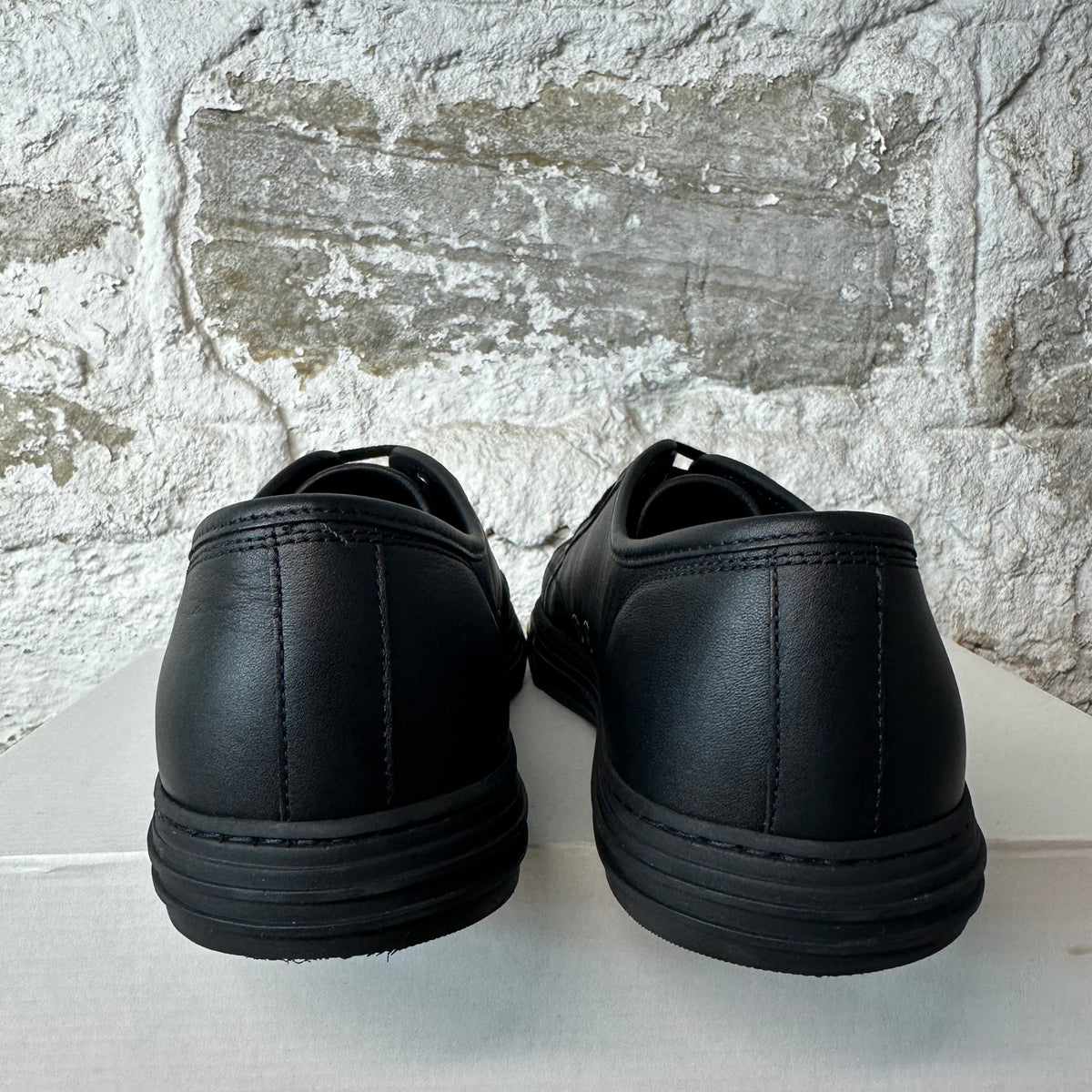 Gucci Black Leather Sneaker Sz 9.5