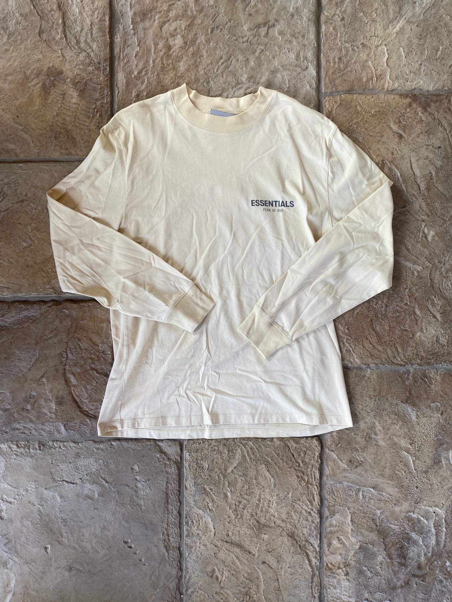 Fear of God Essentials Buttercream L/S T-Shirr Sz M
