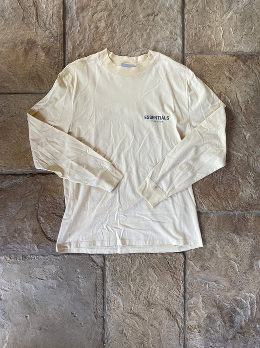 Fear of God Essentials Buttercream L/S T-Shirr Sz M