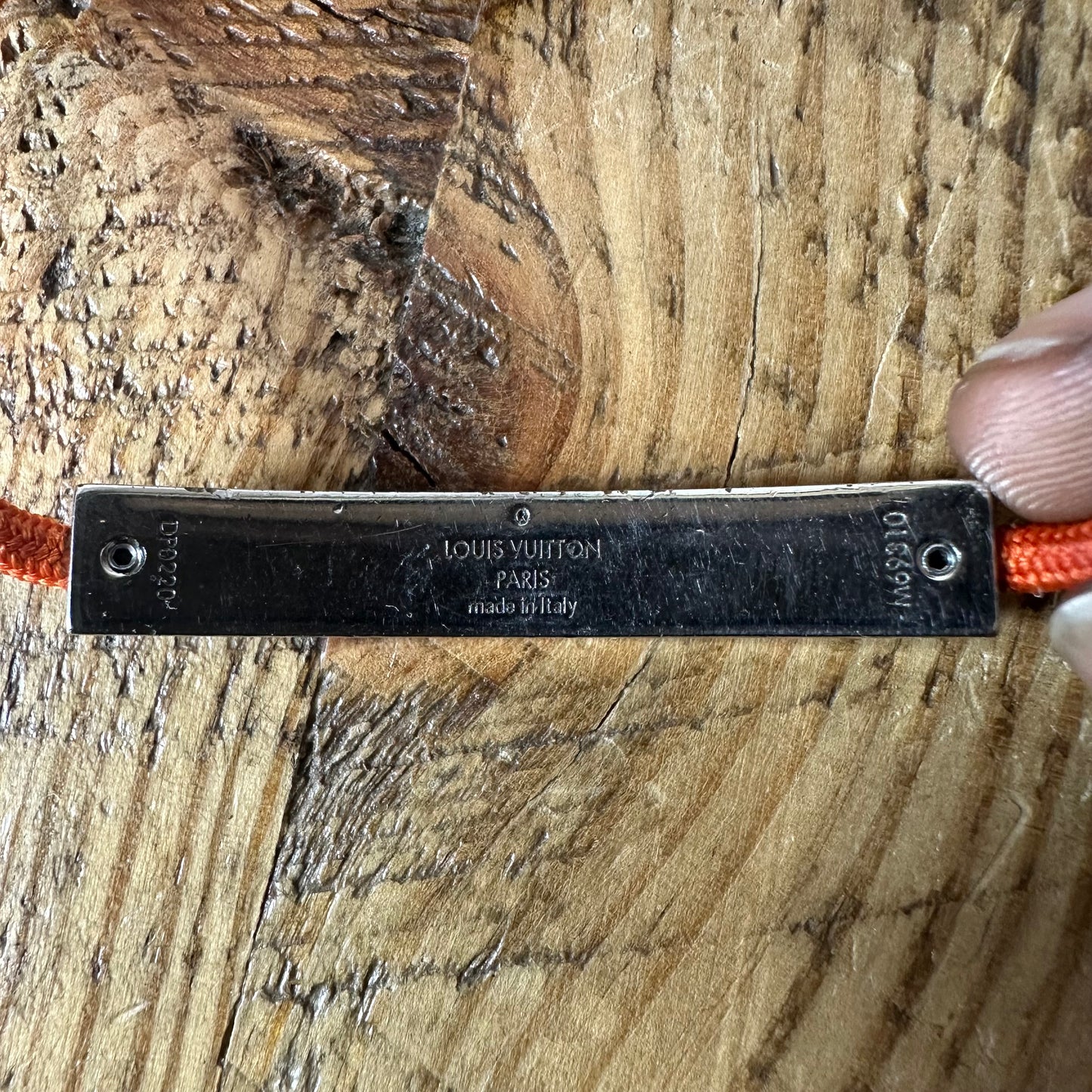 Louis Vuitton Silver Orange Adjustable Bracelet