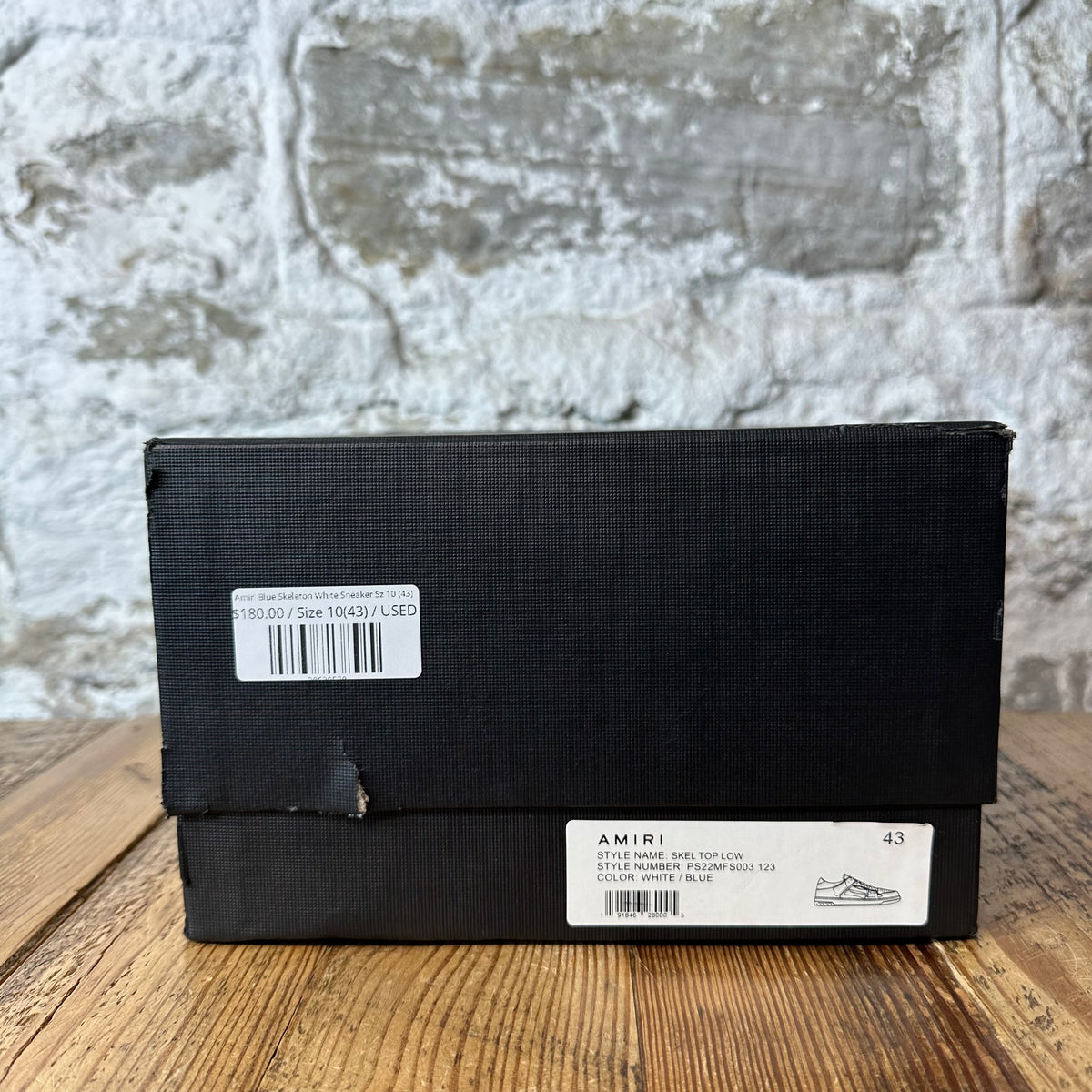 Amiri Blue Skeleton White Sneaker Sz 10 (43)