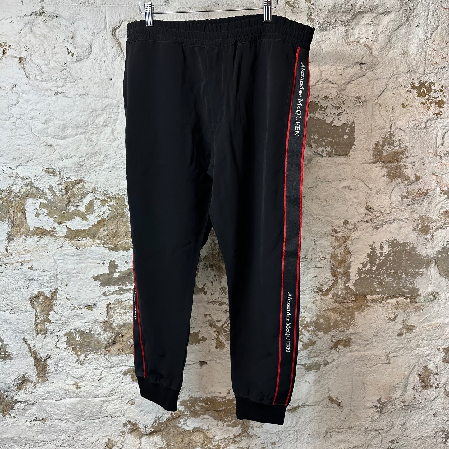Alexander Mcqueen Stripe Black Track Pants Sz L