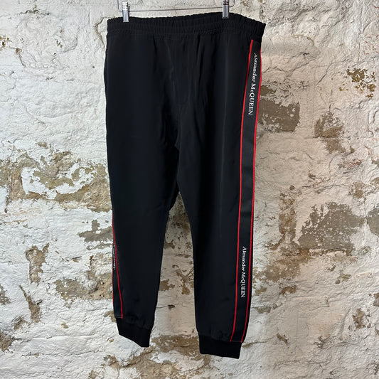 Alexander Mcqueen Stripe Black Track Pants Sz L