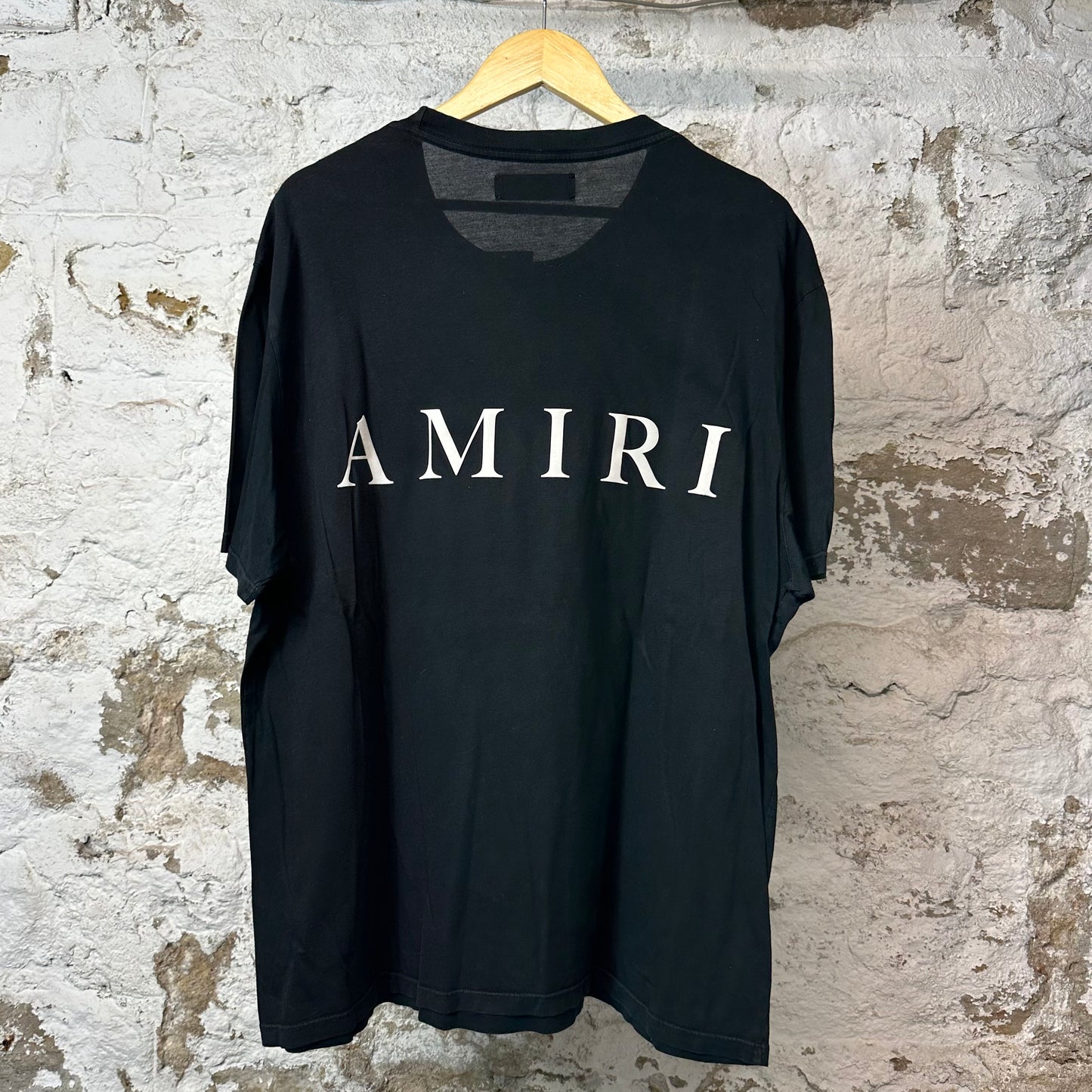 Amiri White AM T-shirt Black Sz XL