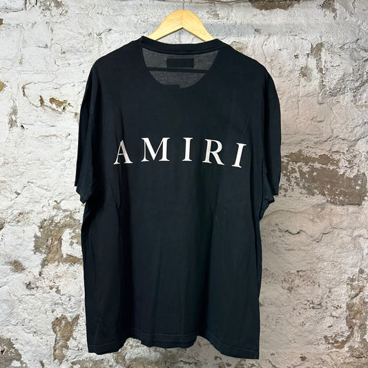Amiri White AM T-shirt Black Sz XL