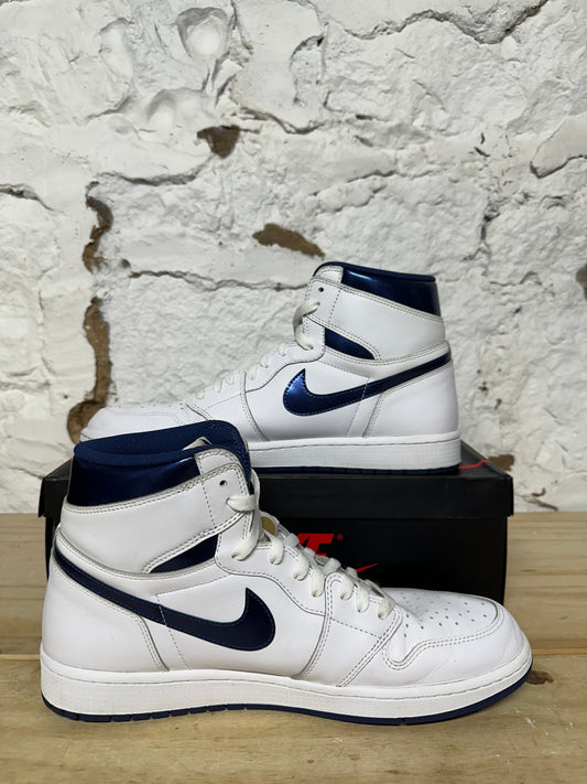 Air Jordan 1 High Metallic Navy Sz 13