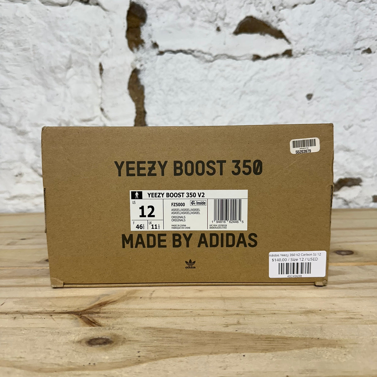 Yeezy 350 V2 Carbon Sz 12