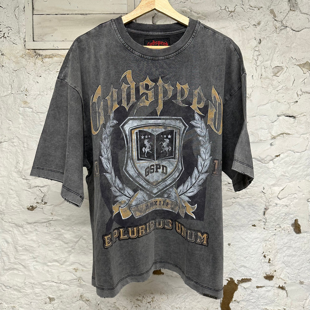 Godspeed NY GSPD Grey T-Shirt Sz L