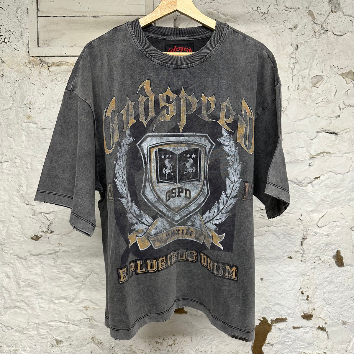 Godspeed NY GSPD Grey T-Shirt Sz L