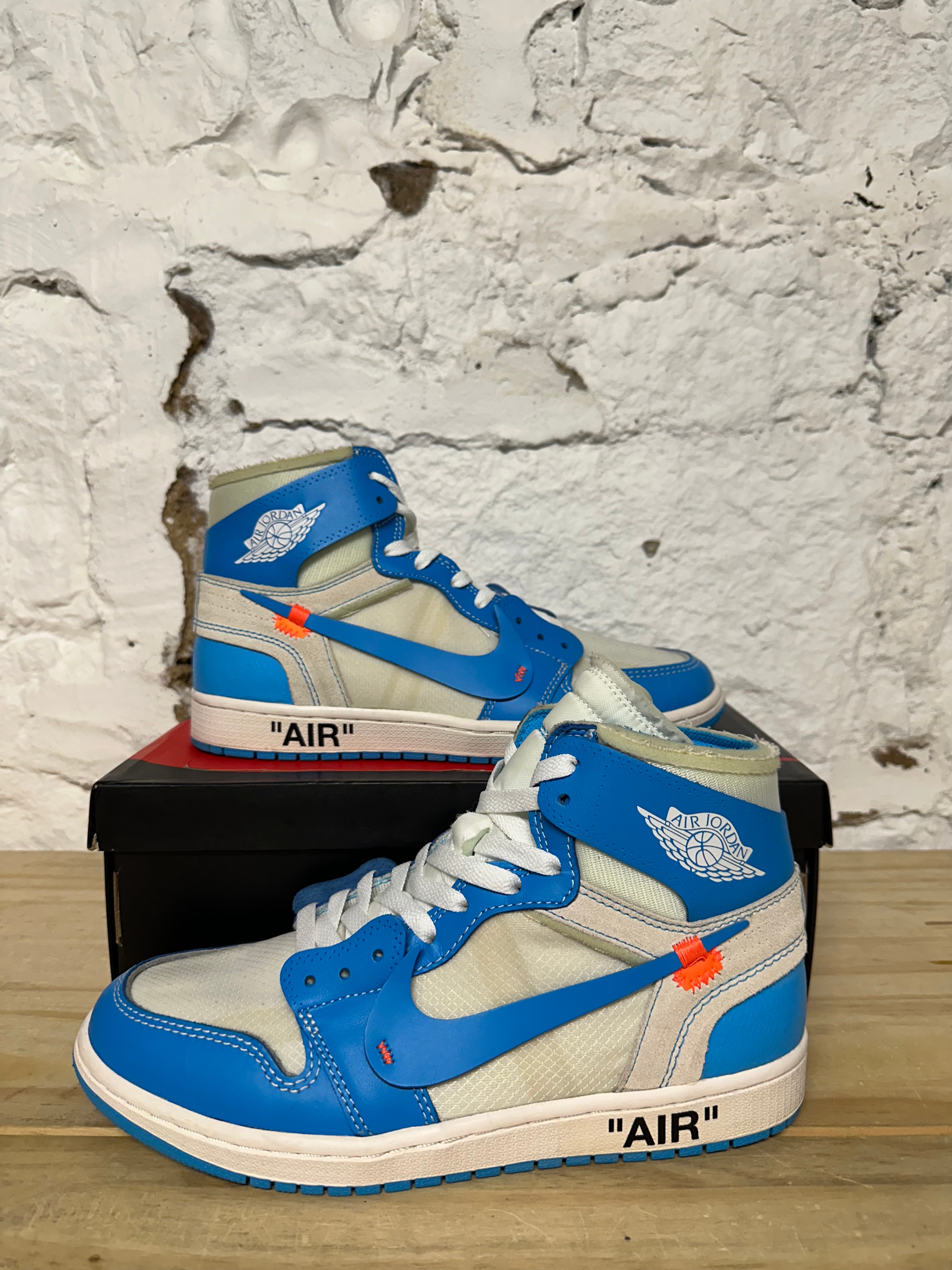 Off-White × Nike Air Jordan 1 UNC Buy Off-White x Air Jordan 1 Retro High OG 'UNC' - AQ0818