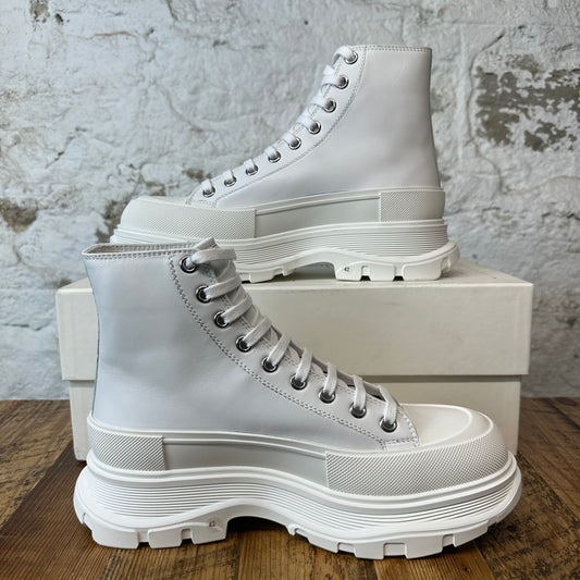 Alexander Mcqueen White Tread Boot Sz 9 (42) DS