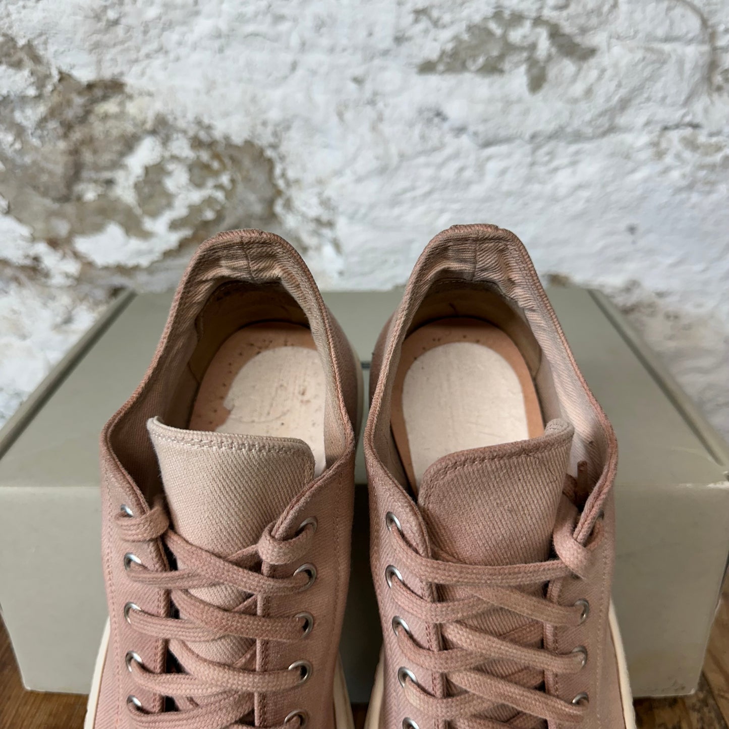 Rick Owens DRKSHDW Faded Pink Milk Sneaker Sz 8 (41)