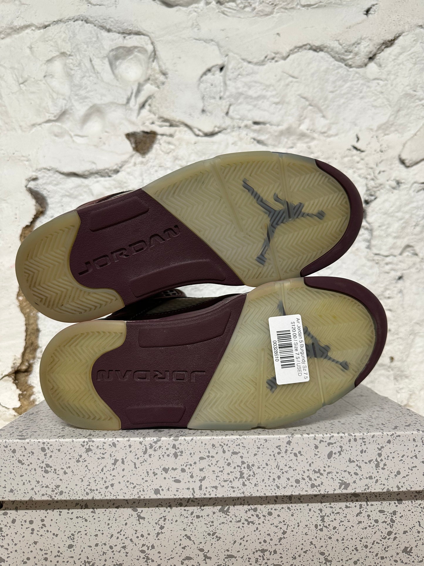 Air Jordan 5 Burgundy Sz 7.5