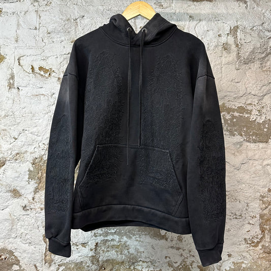 Who Decides War Stained Glass Hoodie Black Sz XS